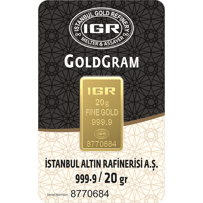 20 GR Külçe Altın