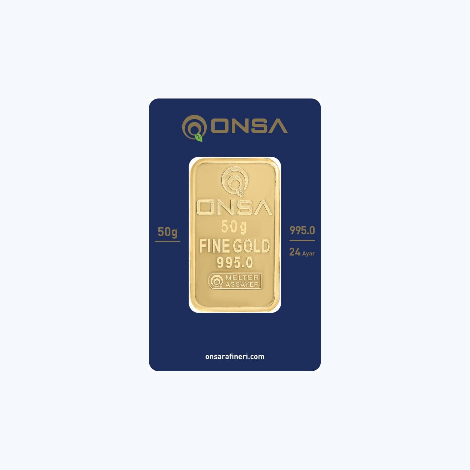 50 GR Külçe Altın