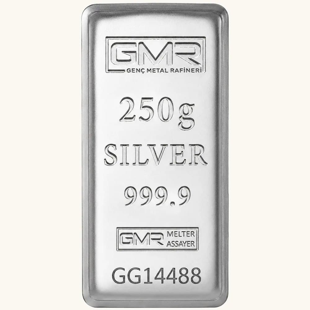 250 gram külçe gümüş