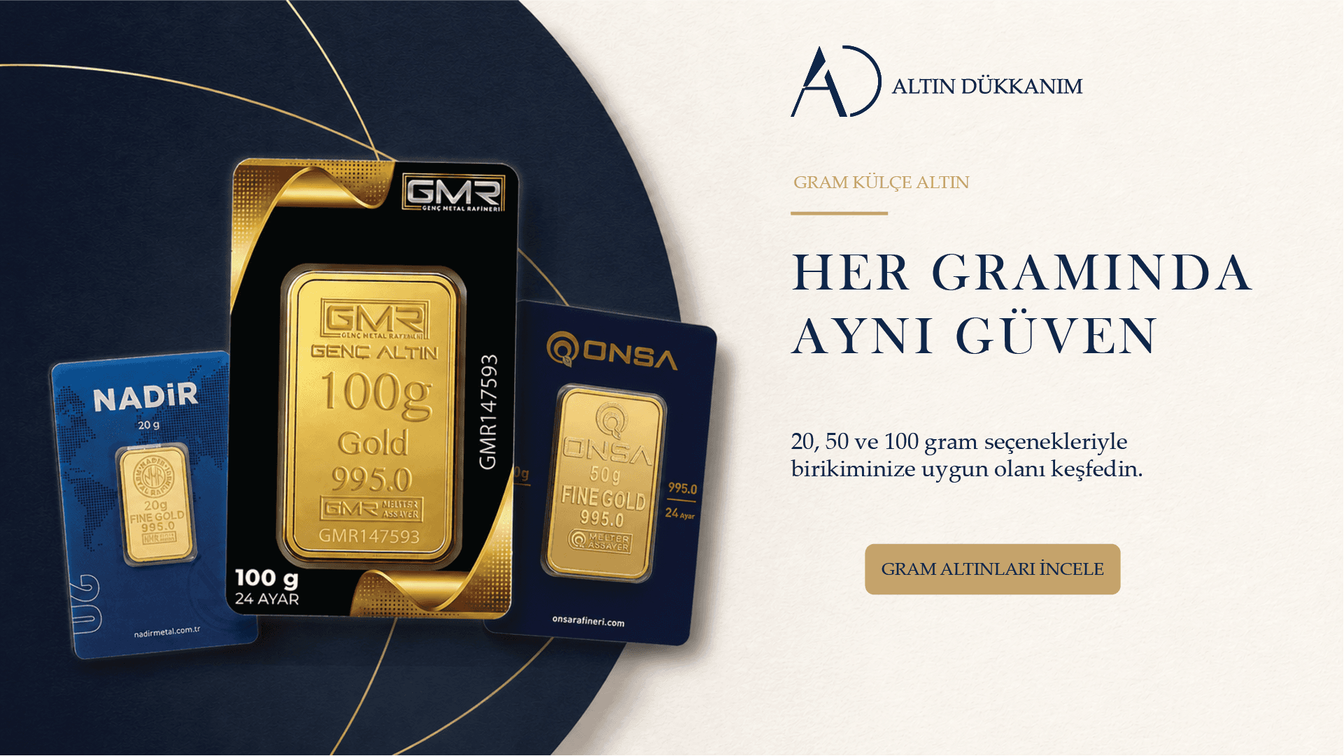 Gram külçe altın — Altın Dükkanım